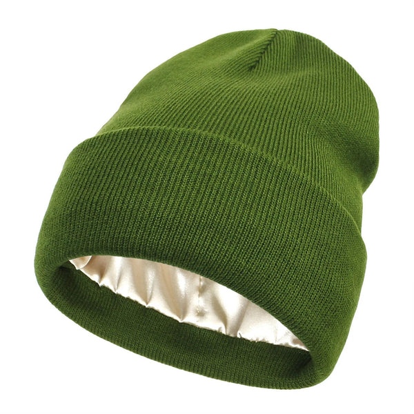 Noor Silk Winter Hat – Wool & Silk – Frizz Protection for Hair
