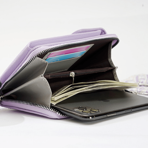 Stilvolle Mini Schultertasche für Smartphones und Geldkarten