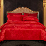 Luxurious Satin Sheet Set with Pillowcases for Perfect Sleep