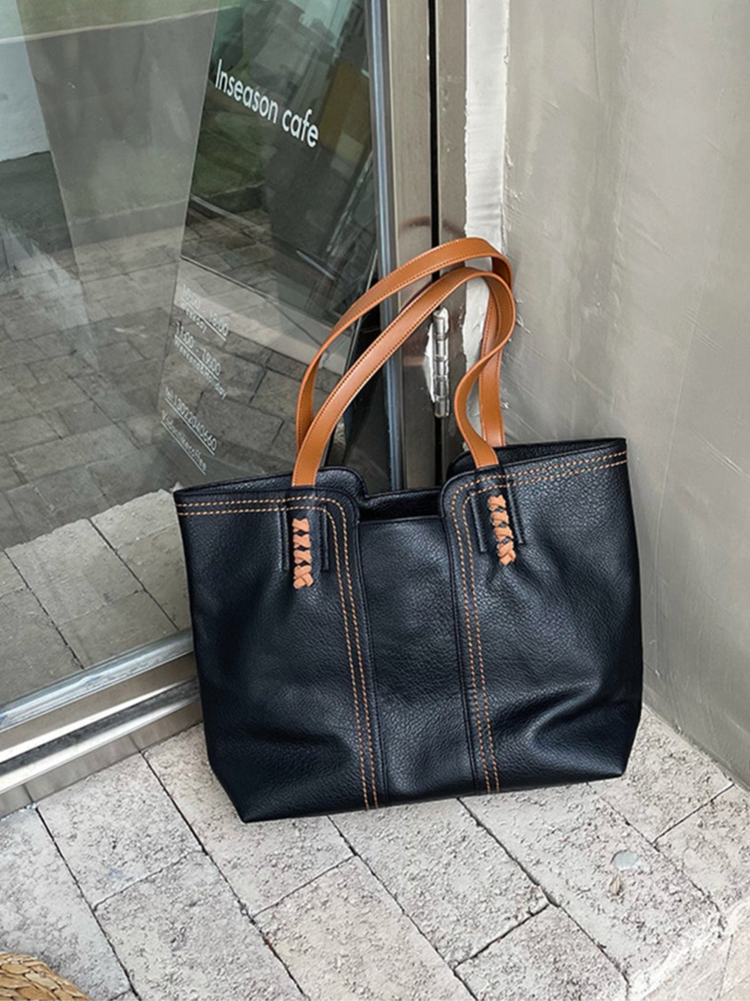 NaturaStyle - Elegante Schultertasche im Vintage-Look