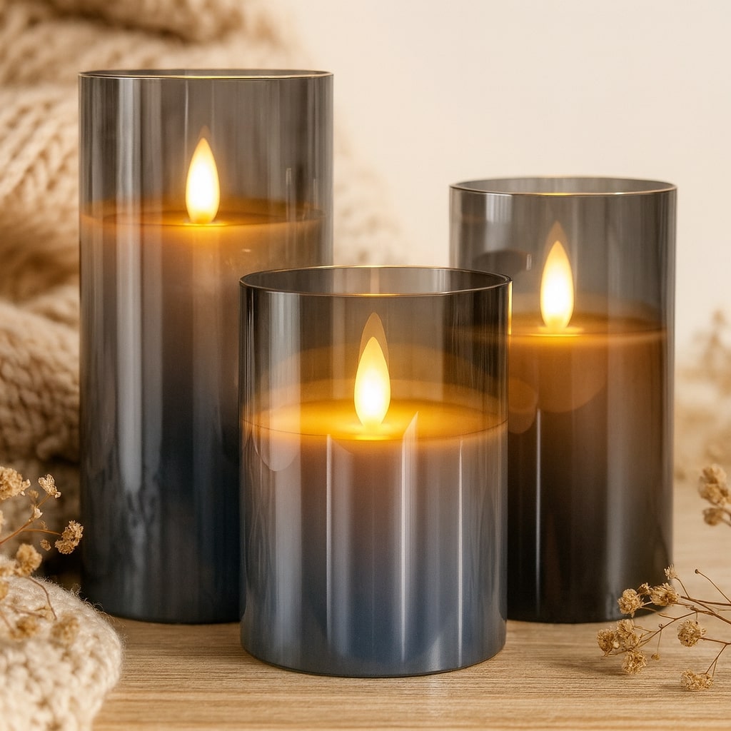 Atmospheric LED Candles with Timer and Remote Control