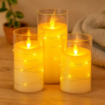 Stimmungsvolle LED Kerzen mit Timer und Fernbedienung