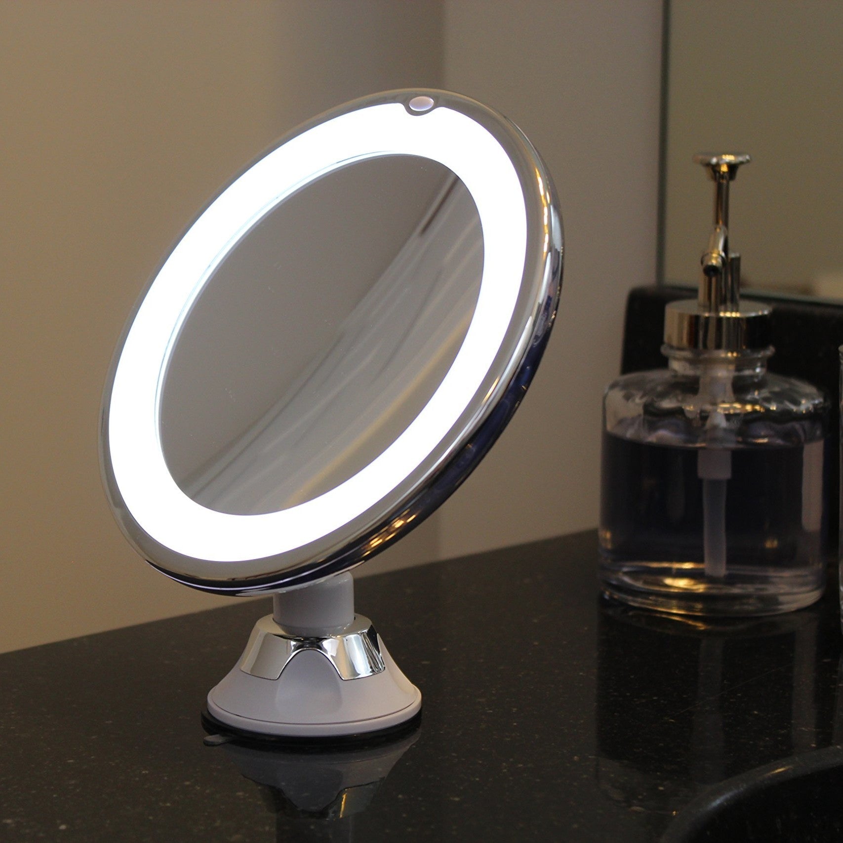 Lighted Makeup Mirror with 10x Magnification
