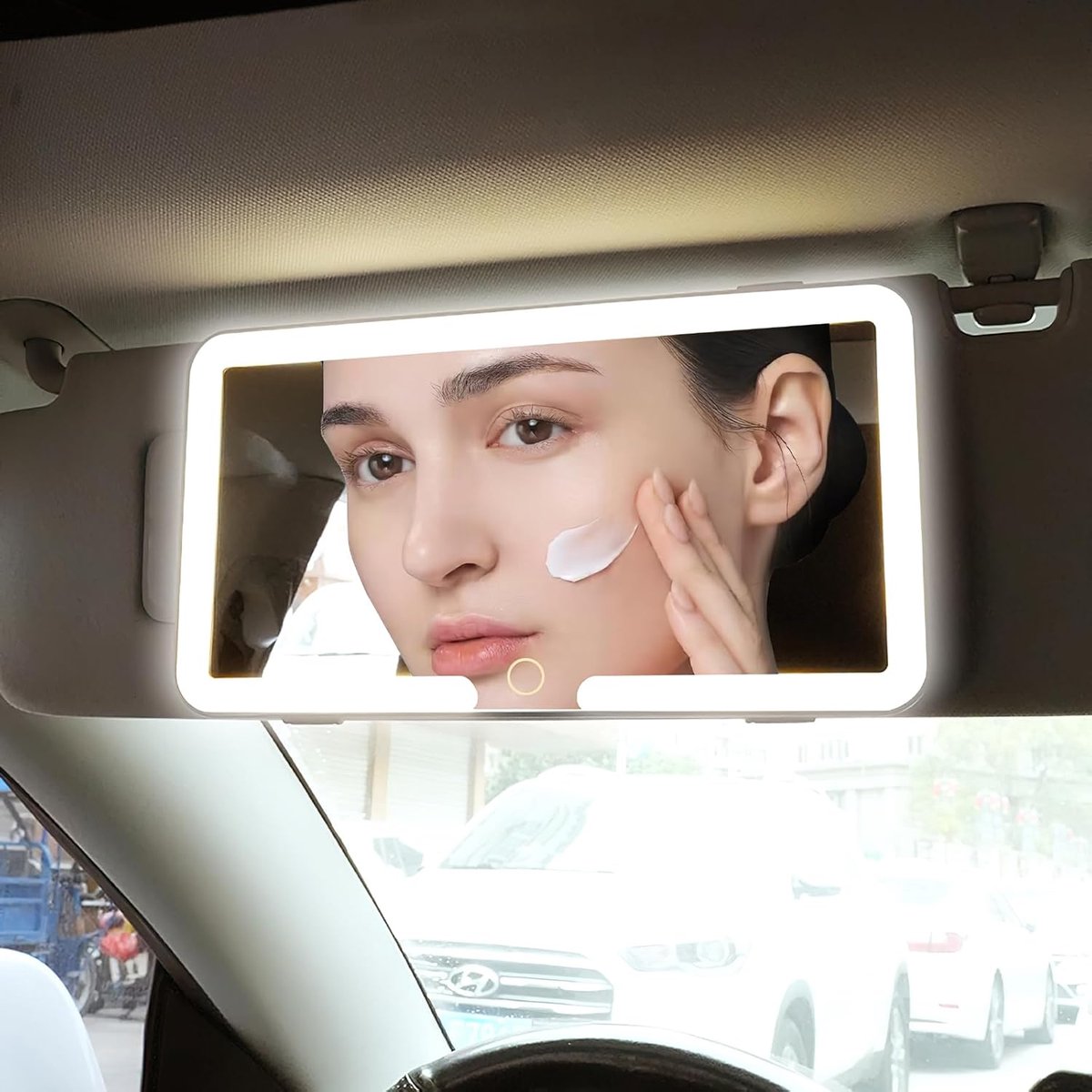 Beleuchteter Kosmetikspiegel für das Auto – GlowVisor