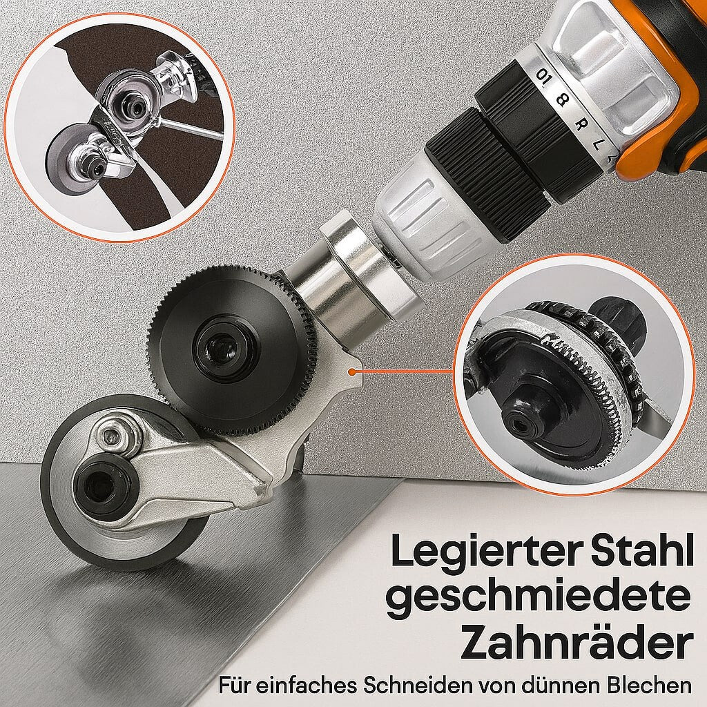 Präziser Metallschneider für Ihre Bohrmaschine – SchneidPro