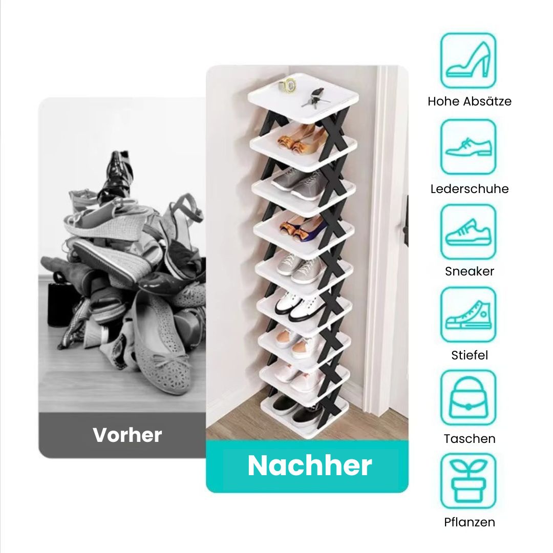Space-Saving Shoe Rack for Order in Every Room