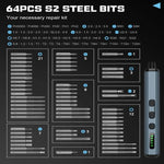 64-in-1 Precision Electric Screwdriver Set