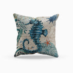 Ocean Charm Pillowcases - Stylish Decorative Cushion Covers Made of Durable Linen Blend with Hidden Zipper