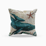 Ocean Charm Pillowcases - Stylish Decorative Cushion Covers Made of Durable Linen Blend with Hidden Zipper