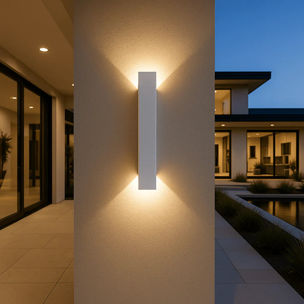Elegant LED Outdoor Wall Light – Architectural Lighting Design, Weatherproof