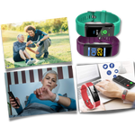 Senioren Smartwatch mit Gesundheitsmonitor und großem LED-Bildschirm