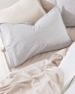 Elegantes Bettwäsche-Set aus hochwertigem Leinen und Baumwolle
