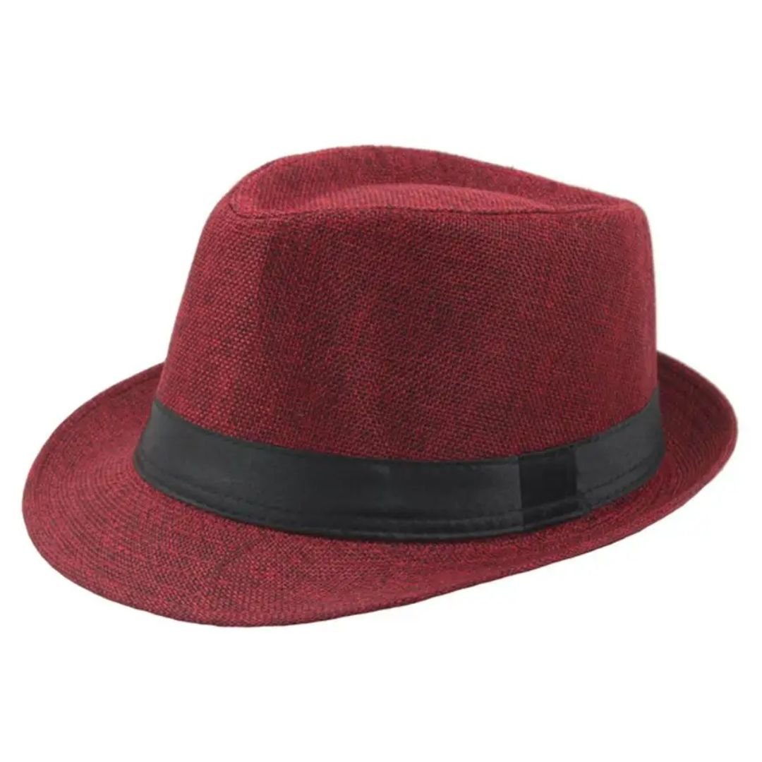 Eleganter Leinenhut mit breiter Krempe für stilvolle Anlässe