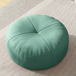 Round Japanese Nappa leather tatami-style seat cushions