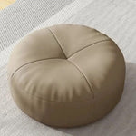 Round Japanese Nappa leather tatami-style seat cushions