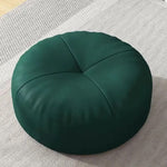 Round Japanese Nappa leather tatami-style seat cushions