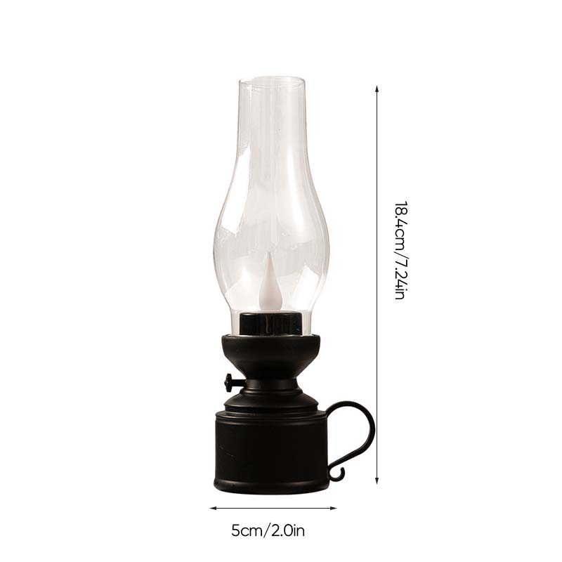 Vintage Oil Lamp with LED Lighting – Electronic