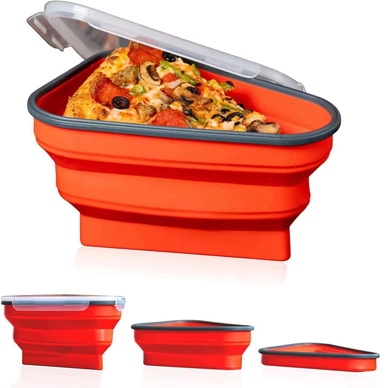Collapsible airtight pizza container