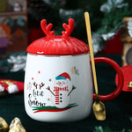 Christmas mugs with festive design