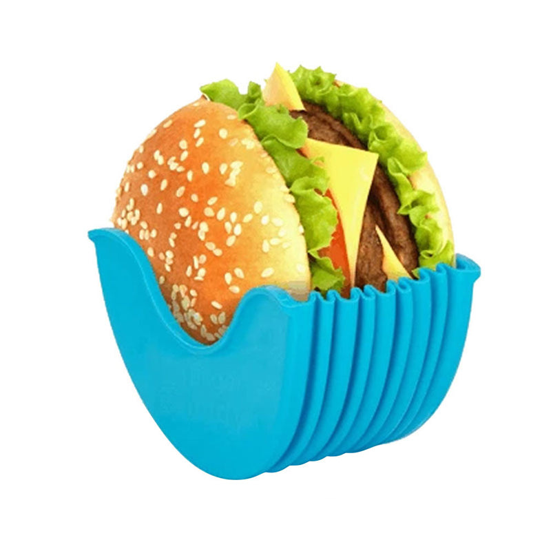 Clean burger holder for easy handling
