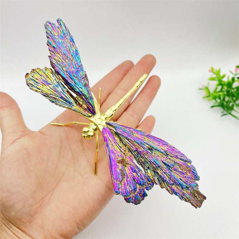 Colorful Crystal Dragonfly Decorative Figurine