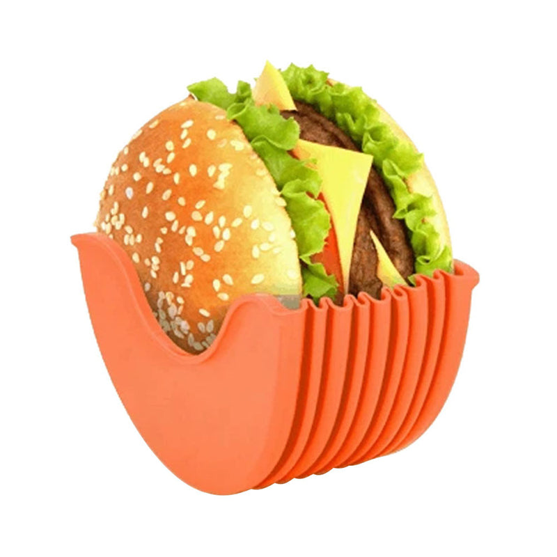 Clean burger holder for easy handling