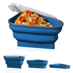 Collapsible airtight pizza container