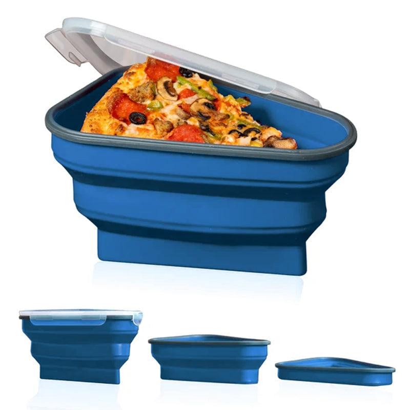 Collapsible airtight pizza container