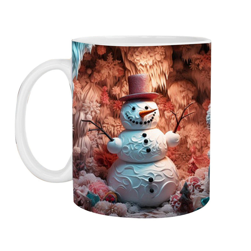 3D Schneemann-Tasse für die festliche Stimmung