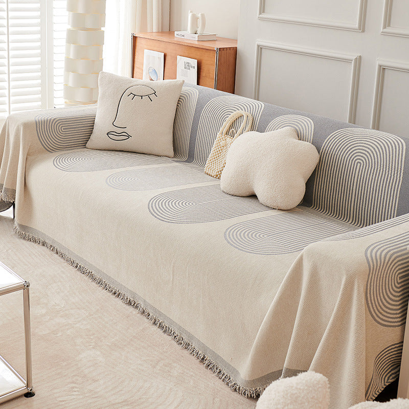 Double-sided Chenille Sofa Cover