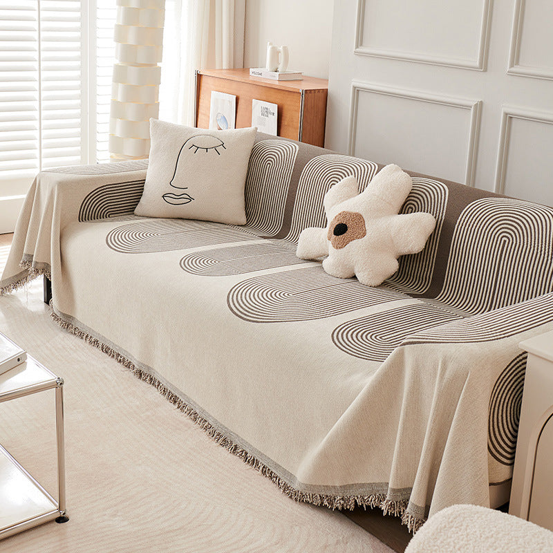 Double-sided Chenille Sofa Cover