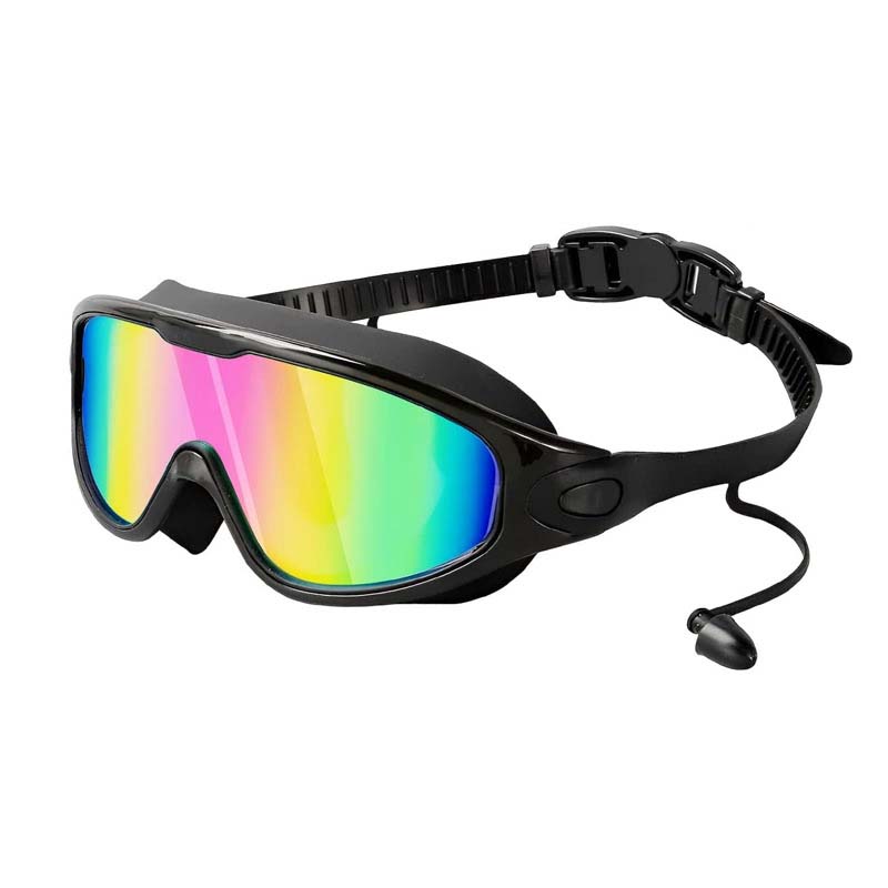 Anti-fog swim goggles with wide vision