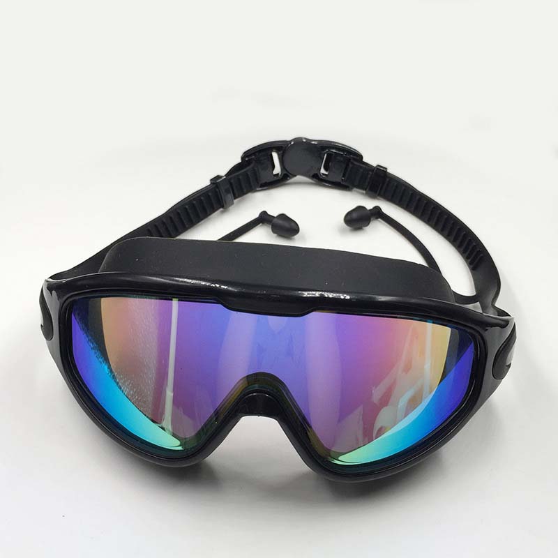 Anti-fog swim goggles with wide vision