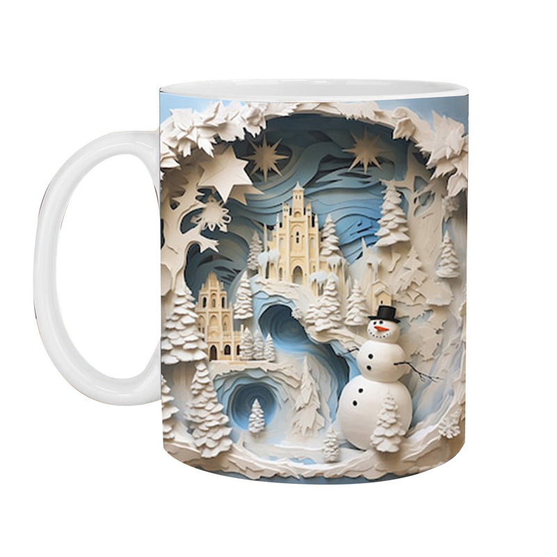 3D Schneemann-Tasse für die festliche Stimmung