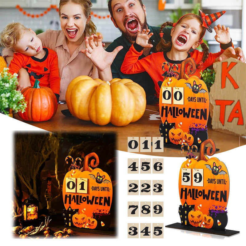 Wooden Advent Calendar for Halloween
