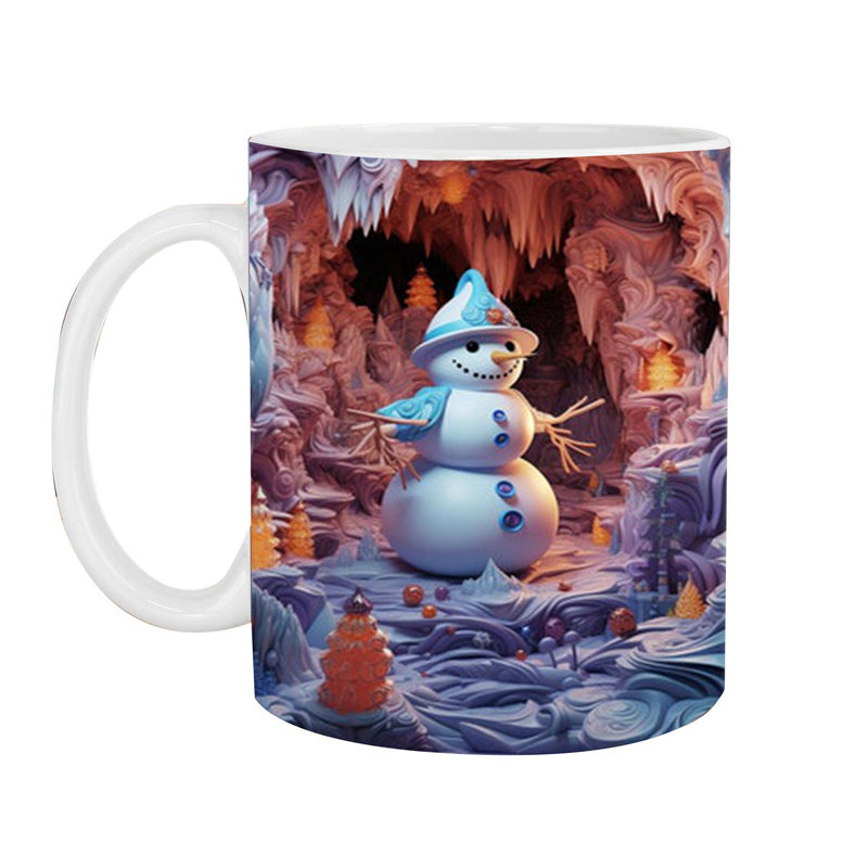 3D Schneemann-Tasse für die festliche Stimmung