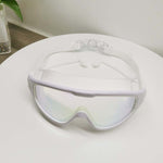 Anti-fog swim goggles with wide vision