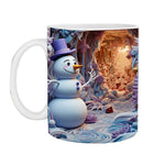 3D Schneemann-Tasse für die festliche Stimmung