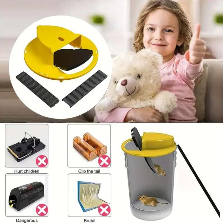 Automatic Multi-Catch Mouse Trap with Tilting Mechanism