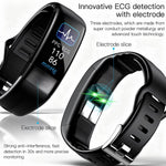 Smart fitness watch with heart rate and blood pressure measurement
