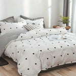 Stilvolles Duvet-Cover-Set für romantische Nächte - Herzdesign