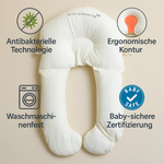 Hygienisches Kuschelkissen für sicheren Babyschlaf