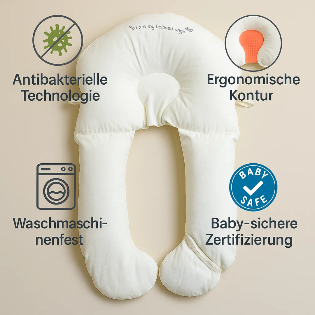 Hygienisches Kuschelkissen für sicheren Babyschlaf
