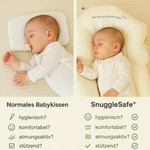 Hygienisches Kuschelkissen für sicheren Babyschlaf