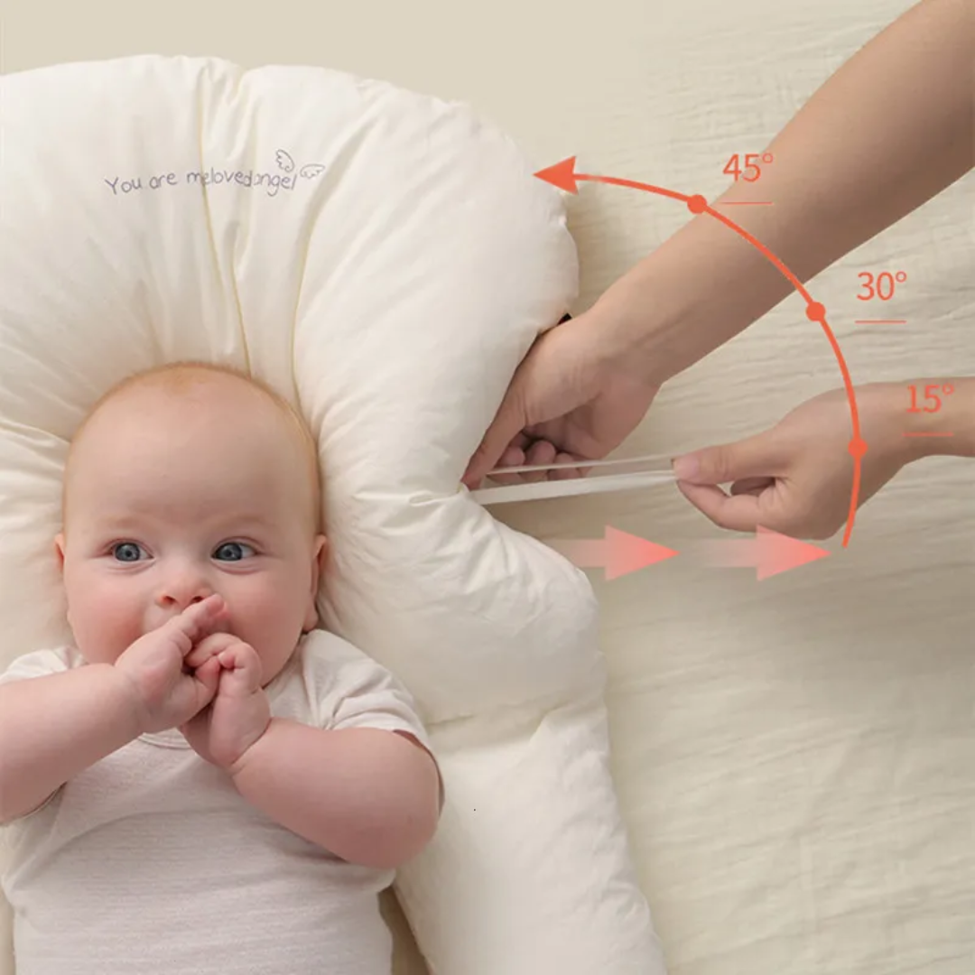 Hygienisches Kuschelkissen für sicheren Babyschlaf