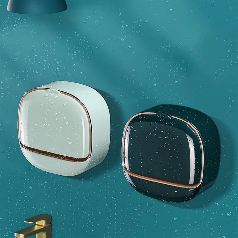 Elegant Wall-Mounted Soap Dish with Drip Tray – Stylish Soap Holder for Your Bathroom