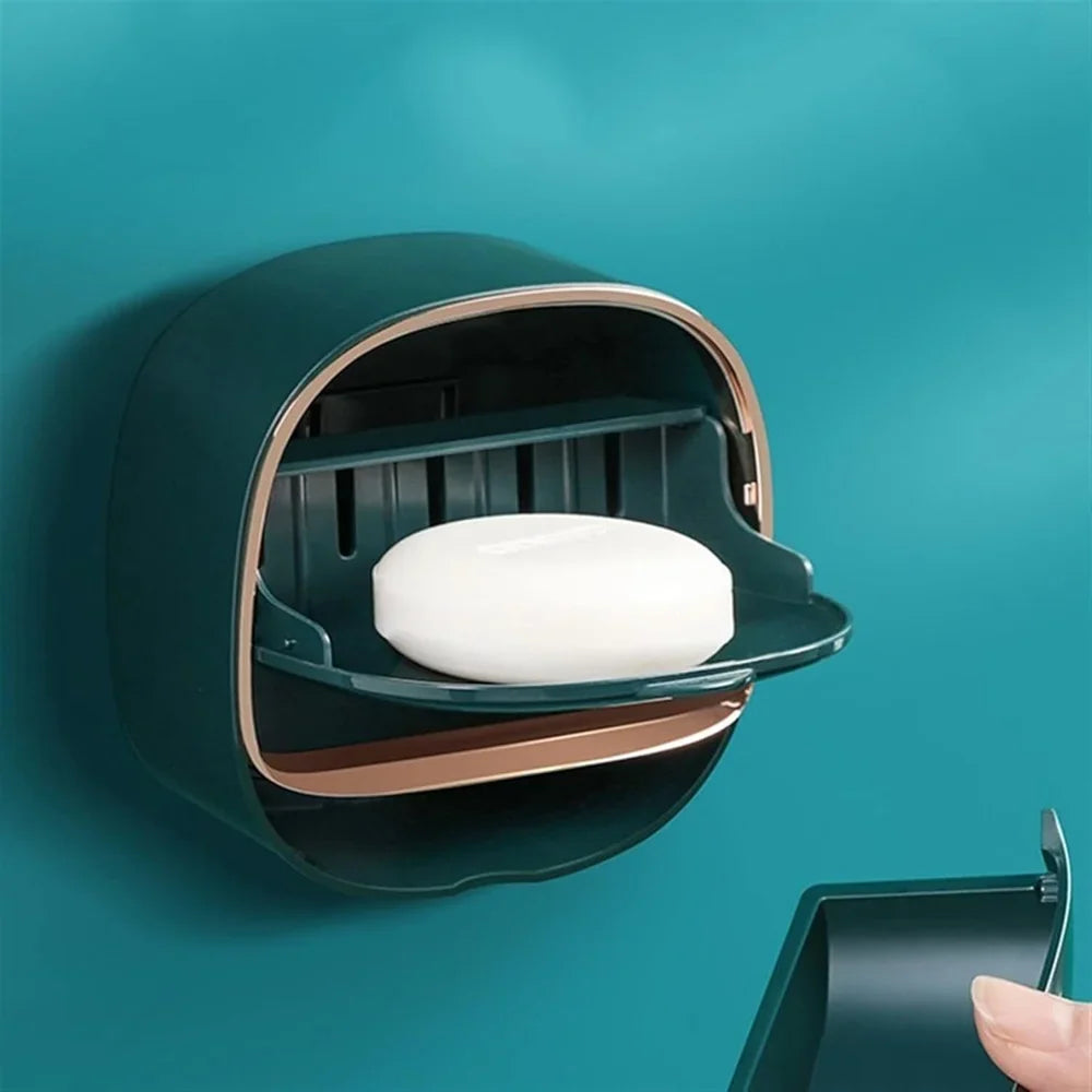 Elegant Wall-Mounted Soap Dish with Drip Tray – Stylish Soap Holder for Your Bathroom