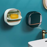 Elegant Wall-Mounted Soap Dish with Drip Tray – Stylish Soap Holder for Your Bathroom