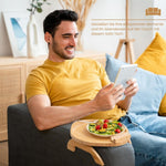 Praktischer Sofa Beistelltisch aus Holz für maximalen Komfort