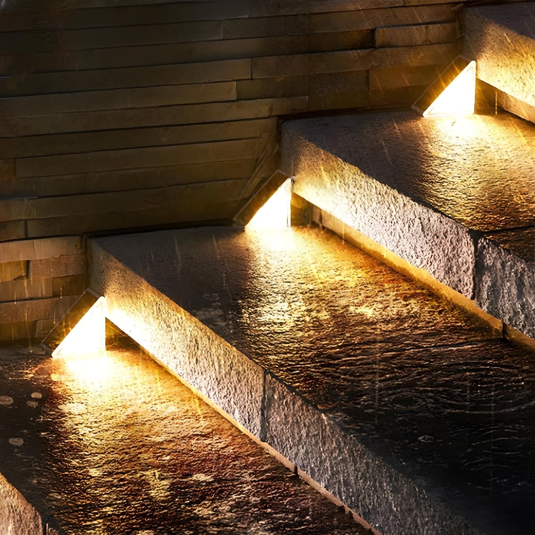 Stilvolle LED-Beleuchtung für Treppen im Außenbereich